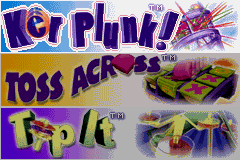 3 Game Pack! - Ker Plunk!, Toss Across, Tip It Title Screen
